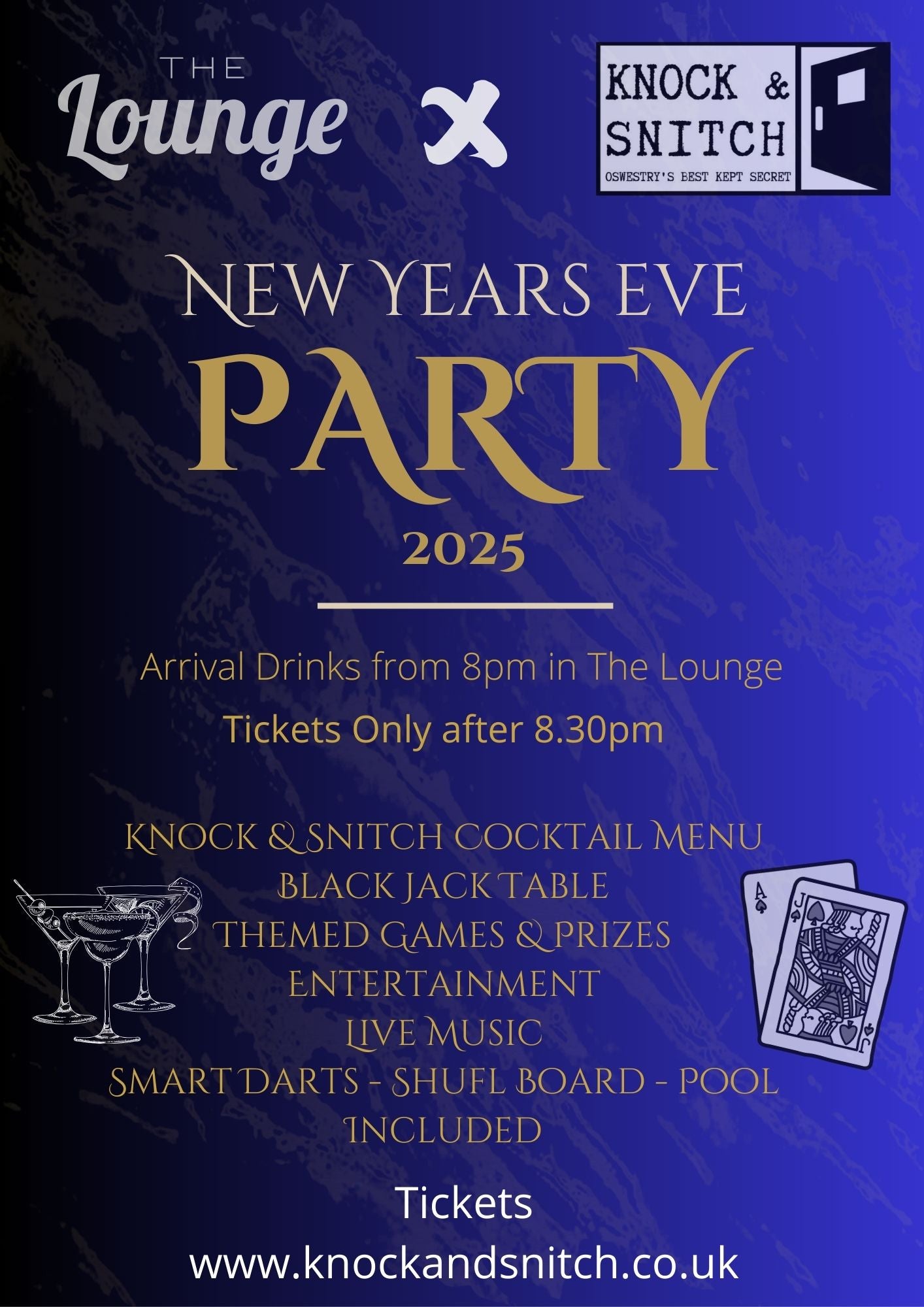 New Years Eve 2025 @ The Lounge x Knock & Snitch Collab