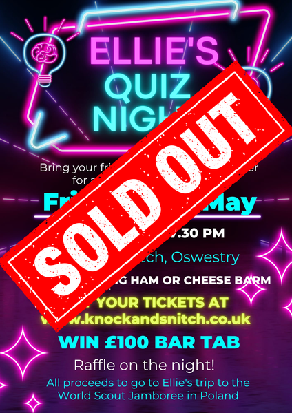 Ellies Quiz Night - Win £100 Tab - 29th May